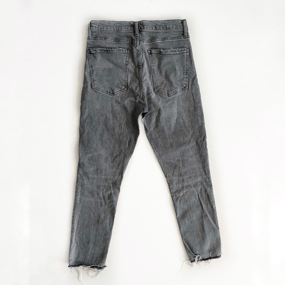 AGOLDE Nico Gray High Rise Raw Hem Jeans In Risk 29 - Picture 3 of 6